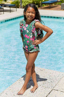Цял бански костюм Marina West Swim Bring Me Flowers с v-образно деколте в градински цвят