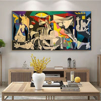 Dipinto a mano Picasso Guernica versione a colori Canvas Painting Decor Wall Art (dipinto a mano)