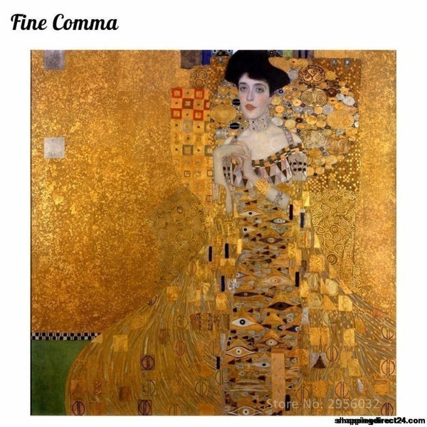 Gustav Klimt Golden Lady The Woman In Gold Canvas Painting Wall Art Pictures Hand Painted Oil