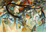 Wassily Kandinsky Composition V 1911 Известен абстрактно изкуство на стената HQ Печат върху платно