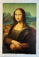 Oil Painting Mona Lisa by Leonardo da Vinci Canvas Paintings Wall Art Hand Painted Reproduction (hand painted)