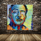 Salvador Dali ręcznie malowany portret abstrakcyjny obraz olejny