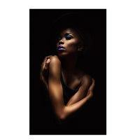 Impressió de tela a la tela Hoodia retrat de la dona de negre sexy africana Imatges de productes a Etsy