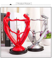 Moderní jednoduchý rodinný model dekorace figurky abstraktní postavy socha ornament domácí kancelář stůl dekorace pryskyřice řemesla dárky