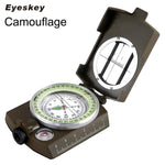 Eyeskey Vandtæt Overlevelse Militær Kompas Vandreture Camping Army Pocket Lensatic