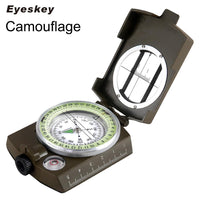 Eyeskey Waterproof ciaj sia taus tub rog Compass Hiking Camping Army Pocket Lensatic