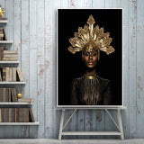 Obraz na plátně Hq Old Crown Black African Woman Wall Art Picture Products On Etsy