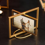 Dekoration Ornamente Geburtstagsgeschenke Rahmen Goldenes Regal Mit Glas Faltbarer Bilderrahmen Reisezubehör Nordische Mode