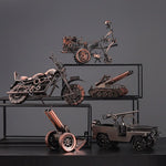 Nostalgique rétro fer créatif artisanat voiture modèle décoration de la maison ornements Locomotive collecte Figurines cadeaux d'anniversaire