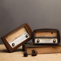 Avrupa tarzı Reçine Radyo Modeli Retro Nostaljik Süsler Vintage Radyo El Sanatları Bar Ev Dekorasyonu Aksesuarları Hediye Antika İmitasyon