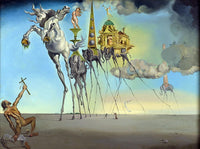Vysoce kvalitní digitálně vytištěná reprodukce Salvador Dalí Temptation of St Anthony Giclee Painting Silk Umělecké reprodukce