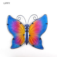 Handmade Metal Butterfly Wall Decoration Statues for Garden and Home Decoration Outdoor Accessories Statues Sculptures