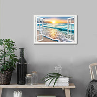 High Quality Canvas Print Landscape Wall Art Paintings Forest River Outside The Window Hd Giclee