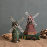 4 väriä Vintage hartsi tuulimylly koristeet säästöpossu hollantilainen tuulimylly kodinsisustus koristeet Eurooppa mallit lahjat sisustusartikkelit
