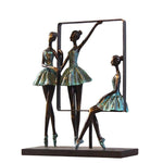 Ballet Girl Modelo Vantage Dance Girl Pequenos Ornamentos Decoração para Casa Artes Menina Ballet Resina Figuras Decoração Doméstica Artesanato Presente