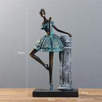 Balet dziewczyna Model Vantage taniec dziewczyna małe ozdoby wystrój domu sztuki dziewczyna balet figurki z żywicy wyposażenie domu rzemiosło prezent