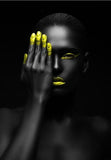 Hq قماش طباعة نموذج فن البوب ​​اللوحة امرأة أفريقية الحديثة 50x75 سنتيمتر بدون إطار / Pc8059A المنتجات على