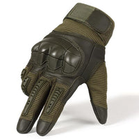 Dotyková obrazovka Tvrdé koleno Taktické rukavice Pu Kožená armáda Vojenská bojová Airsoft Outdoor Sport