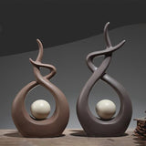 Šiuolaikinio paprasto dizaino namų dekoravimo amatai atsparūs aukštai temperatūrai keramikos dekoro „Accessoreis“ figūrėlės, skirtos papuošalų dekoravimui