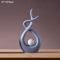 Modern Simple Design Home Decoration Crafts High Temperature Resistance Ceramic Decor Accessoreis Figurines Furnishing Ornaments