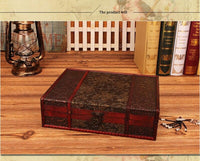 Retro Holz Schmuck Aufbewahrungsbox Antike Aufbewahrung Holzkiste ID Box mit Schloss Ornamenten Kosmetikboxen Haushaltsdekor Handwerk Geschenk