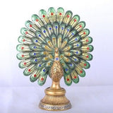 European Resin Peacock Opening Figurines Ornaments Creative Lucky Peacock Miniature Desktop Crafts Home Decoration Wedding Gifts