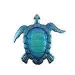 Ručne vyrobený darček Liffy Modrá kovová korytnačka na stenu pre záhradnú výzdobu Vonkajšie zviera pre záhradné sochy Miniatúry a sochy
