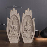 Nhựa sáng tạo may mắn Phật tay điêu khắc Đồ trang trí nhà cửa Trang trí nhà cửa Đồ trang trí phong thủy Đạo cụ chụp ảnh