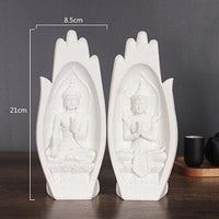 Lucky Creative Resin Buddha Hand Sculpture Buddha Ornaments Home Decorations Feng Shui Ornaments Photography Props