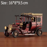 Nostalgiline vanaaegne metallautode kodukaunistamise miniatuurne mudel klassikaline bussimudel laste mänguasjad Artware elutoa kaunistamise käsitöö