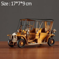 Nostalgiline vanaaegne metallautode kodukaunistamise miniatuurne mudel klassikaline bussimudel laste mänguasjad Artware elutoa kaunistamise käsitöö
