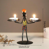 Handgemachte nordische Metallornamente Handwerk für Heimtextilien Kerzenhalter Kerzenständer Dekor Miniaturmodell Handgemachte Figuren Kunstgeschenke