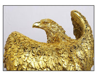 الذهب اللون الحلي النسر انتشار أجنحة النسر الكأس التماثيل الحرف المنزل مكتب الديكور الراتنج الحيوان نموذج مصغر الهدايا
