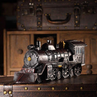Vintage Nostalgic Steam Train Model Desktop Ornaments Crafts Antique Locomotive Model Home Decoration Souvenir Birthday Gifts