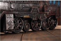 Vintage Nostalgic Steam Train Model Desktop Ornaments Crafts Antique Locomotive Model Home Decoration Souvenir Birthday Gifts