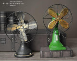 Rétro nostalgique ventilateur ornements décoration de la maison accessoires Vintage ventilateur Miniature Europe Style Figurines décor à la maison cadeaux ornement