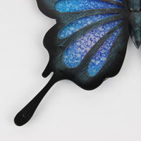 Ручной работы синий металл бабочка стены искусства для украшения сада миниатюры статуи животных открытый декор и скульптуры