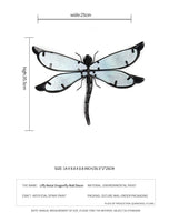 Handmade Metal Dragonfly Wall Artwork for Garden Decoration Miniaturas Animal Outdoor Statues and Sculptures for Yard Decoration