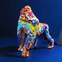 Nordic Creative Colorful Graffiti Gorilla γλυπτική & άγαλμα Διακόσμηση σπιτιού Στολίδι Γραφείο Διακόσμηση Artware Έτος Δώρα