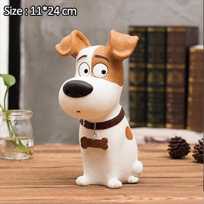 Funny Dog Piggy Bank Figurines Resin Coin Bank Money Boxes Home Decoration Accessories Miniature Model Kids Toys Save Money Gift
