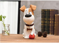 مضحك الكلب حصالة على شكل حيوان التماثيل الراتنج حصالة نقود معدنية المال صناديق إكسسوارات ديكور منزلي نموذج مصغر للأطفال اللعب توفير المال هدية