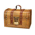 Retro Wood Pirate Jewellery Storage Box Case with Lock Holder Vintage Treasure Chest For Organiser Wood Storatge Box