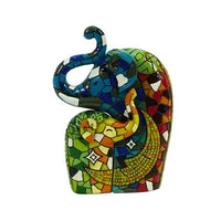 Mosaic de resina d'elefant fet a mà per a la decoració de la llar Estàtues i escultures d'animals