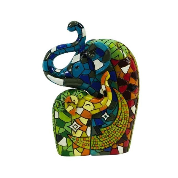 Handmade Elephant Resin Mosaic for Home Decoration Animal Statues and Sculptures
