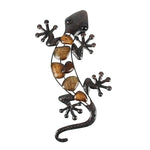 Handmade Home Decor Metal Gecko Wall for Garden Decoration Outdoor Statues Accessories Sculptures and Animales Jardin