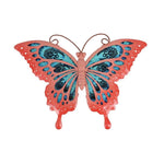 家と庭の屋外の装飾の彫像のミニチュア彫刻のための壁の装飾の手作りの庭のピンクの蝶