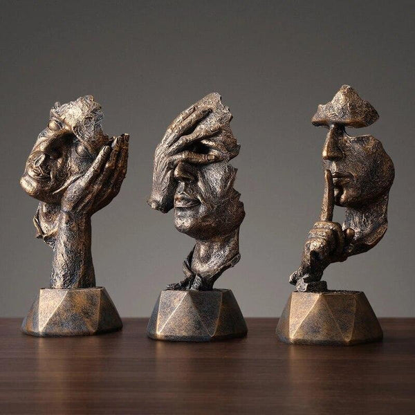 Home Decor Resin Thinker Sculpture Miniature Model Figurines Art Crafts Ornaments Office Decoration Accessories Birthday Gift