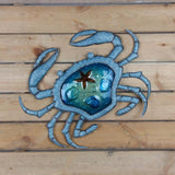 Handmade Gift of Metal Crab Wall Artwork for Home and Garden Decoration Statues Miniatures Decoration Outdoor Sculptures