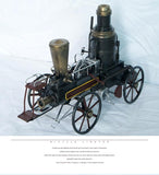 Vintage železný parní vlak model stolní ozdoby kovové řemesla starožitné lokomotivy model domácí dekorace suvenýry dárky k narozeninám