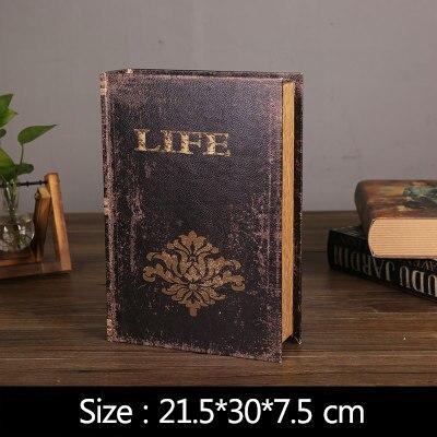 Vintage Book Model Sundries Container Box Home Decoration Figurines Study Room Decoration Office Decor Ornaments Photograph Prop
